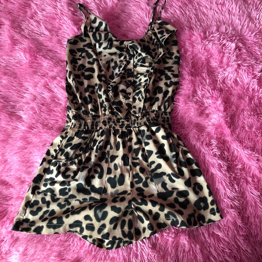 Leopard Print Romper